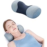 Bespilow Cervical Neck Pillow for Pain Relief - Small Cylinder Neck Roll & Round Bolster Contour Pillow, Portable Memory Foam Traction Device for TMJ,Hump Correction,Travel & Sleeping Support,Odorless