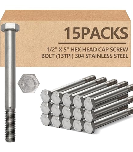 Lot De 25 Boulons Hexagonaux Galvanisés 5/8-11 X 18 Pouces - Acier, Tête Hex, Neufs