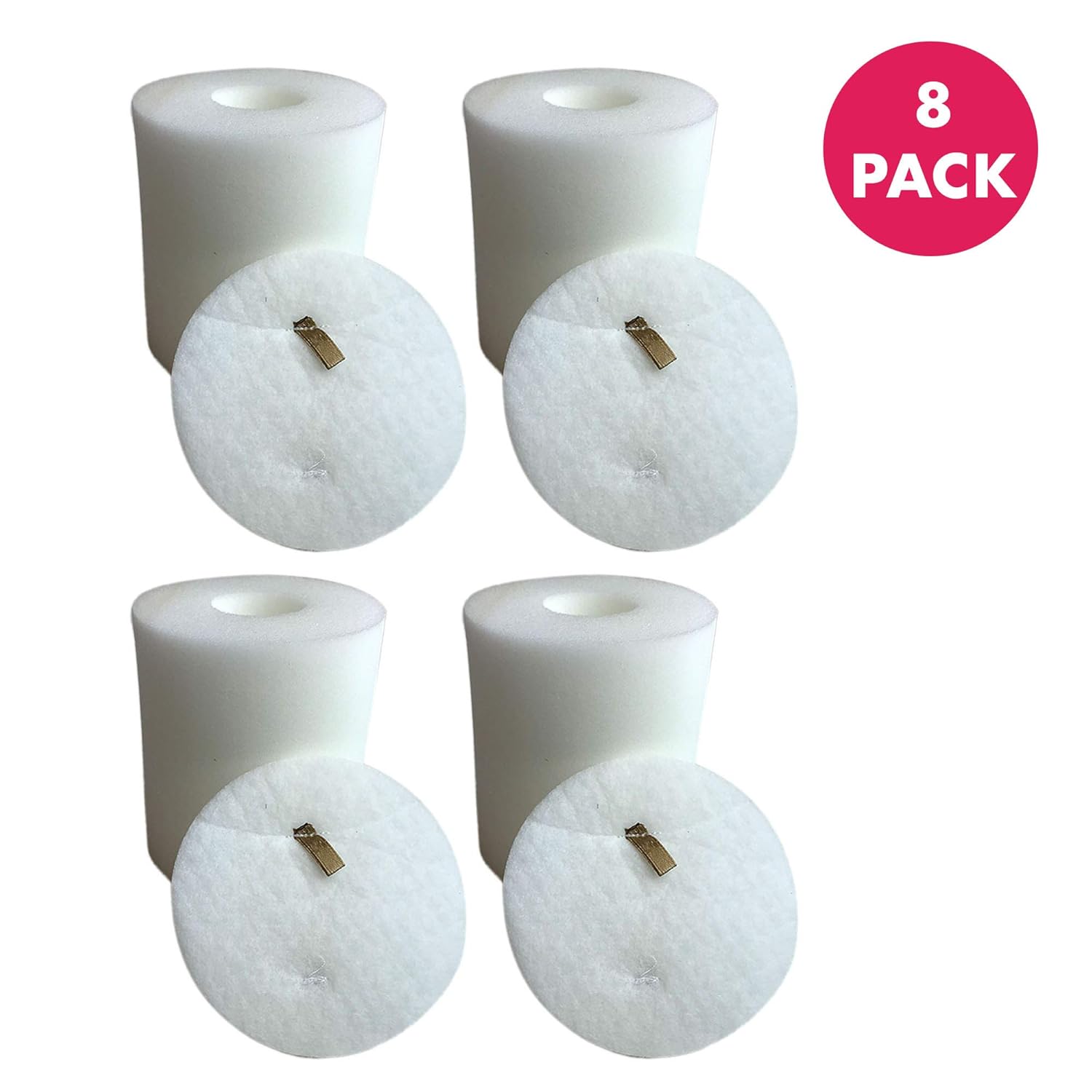 Crucial Vacuum Foam & Felt Filter Replacement Part # XFF500 - Compatible with Shark Rotator Models NV500 NV500CO NV501 NV502 NV503 NV505 NV510 NV520 NV552 NV753 UV560 NV642 - (8 Pack)