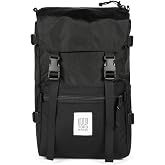Topo Designs Rover Pack Classic Backpack, 1000D Nylon (Black) | Daily Daypack for Commutes, Travel, Hikes, Iconic Denver Design, About 20L Capacity, Laptop Sleeve, Compression Straps