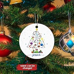Personalized Chemist Christmas Tree Ornament