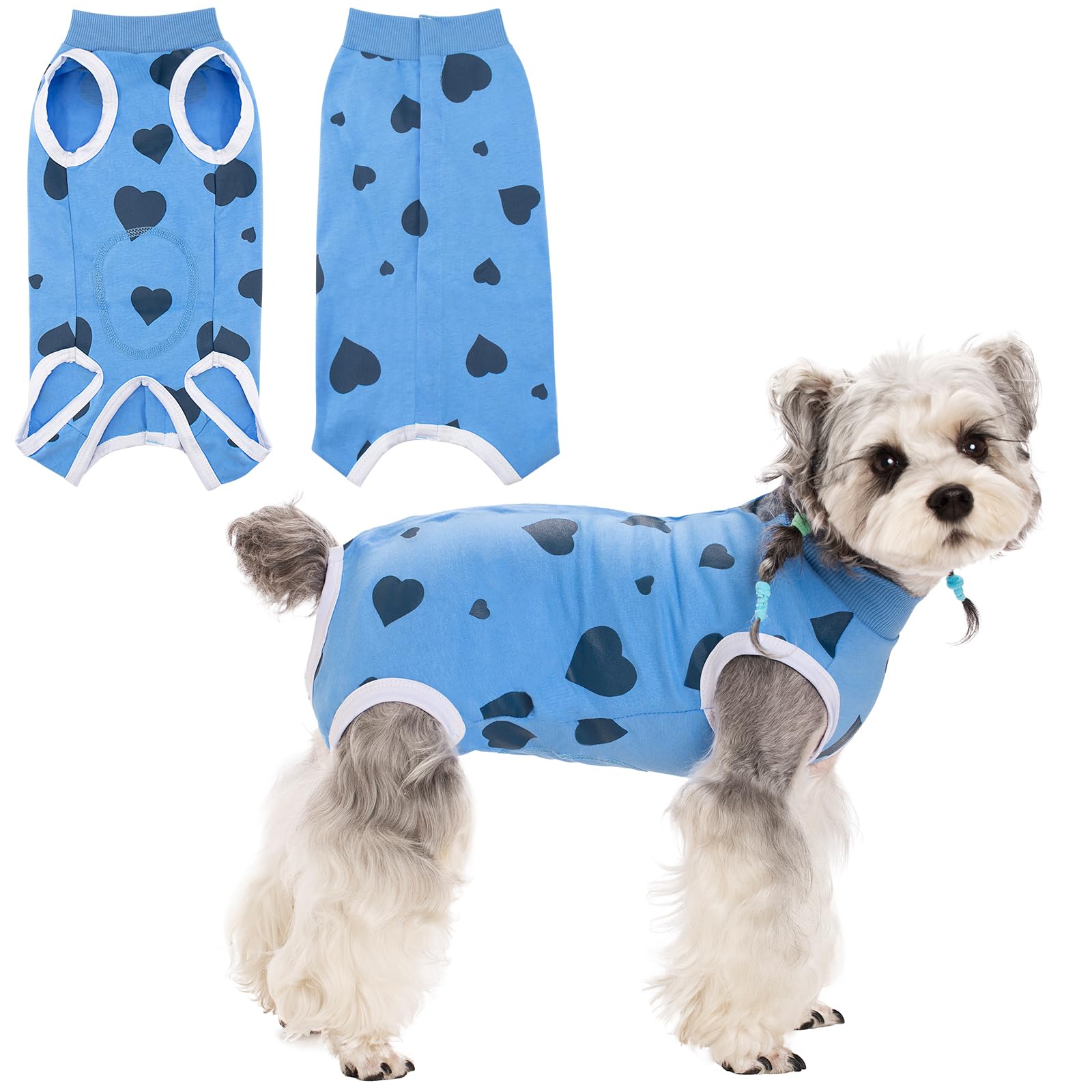 Photo 1 of Coppthinktu Recovery Suit for Dogs After Surgery, Dog Onesie Surgery Recovery Suit for Female Spay, Soft Surgical Pajamas Bodysuits for Puppy to Prevent Licking Dog Cone Alternative