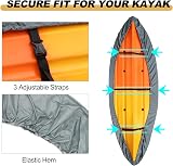 doorslay Kayak Cover Waterproof UV Resistant Outdoor Storage Dust Cover view 2
