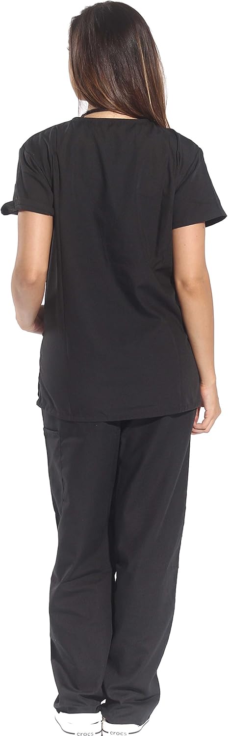 Just Love Women's Scrub Sets Six Pocket Medical Scrubs (V-Neck with Cargo Pant): Clothing