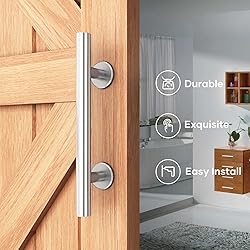 EaseLife 12" Stainless Steel Sliding Barn Door