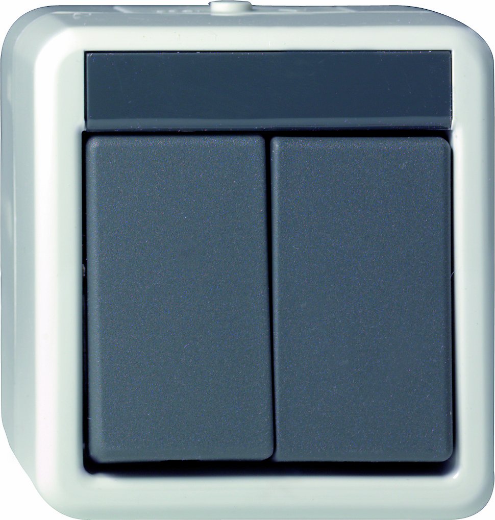 Gira 015530 Rocker Switch Series Waterproof Surface Grey