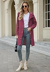 Zando Travel Rain Coats for Women Packable - Rain