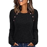 LILLUSORY Womens Tops Long Sleeve Shirts Fall Lightweight Sweaters