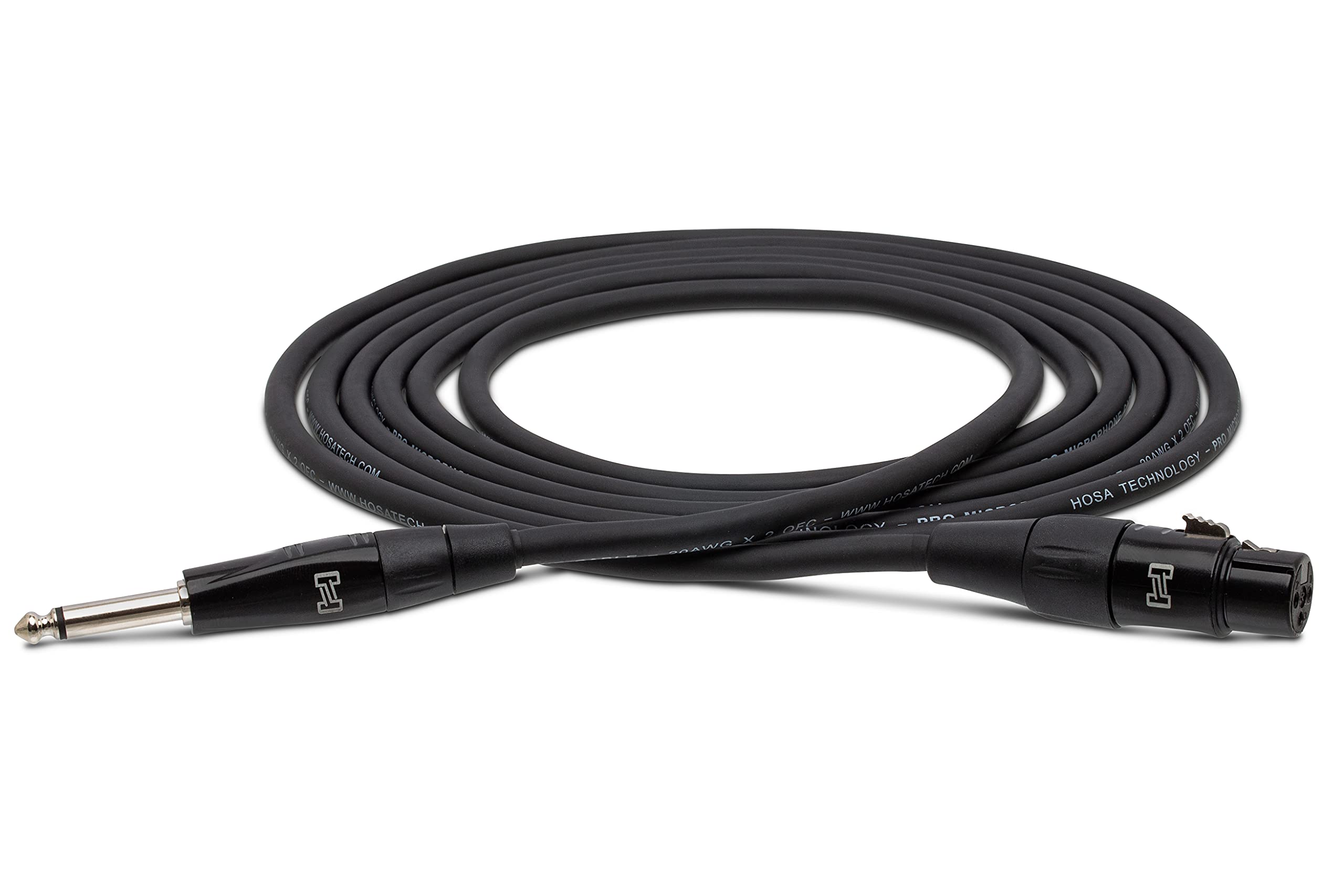 Hosa HMIC-010HZ Pro Microphone Cable, REAN XLR3F to 1/4 in TS, 10 ft