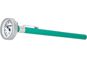 REOTEMP K79-3 Pocket Thermometer, Waterproof, 5" Stem, 1" Dial (0 to 220 Fahrenheit)