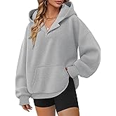 Elesomo Women's Sweatshirts Long Sleeve Hoodies Fleece Sweater Pullover Fall Outfits with Pocket