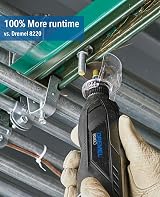 Dremel 8260 Cordless Rotary Tool 12V 3Ah Brushless, 5 Accessories, Bluetooth view 6