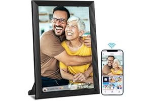 MOONKA 𝟯𝟮𝗚𝗕 Smart Digital Photo Frame, 10.1-Inch WiFi Digital Picture Frame with 1280x800 IPS FHD Touchscreen, Auto-Rotate Wall Mountable TF Card, Easy Share Photos/Videos via Uhale App from Anywhere