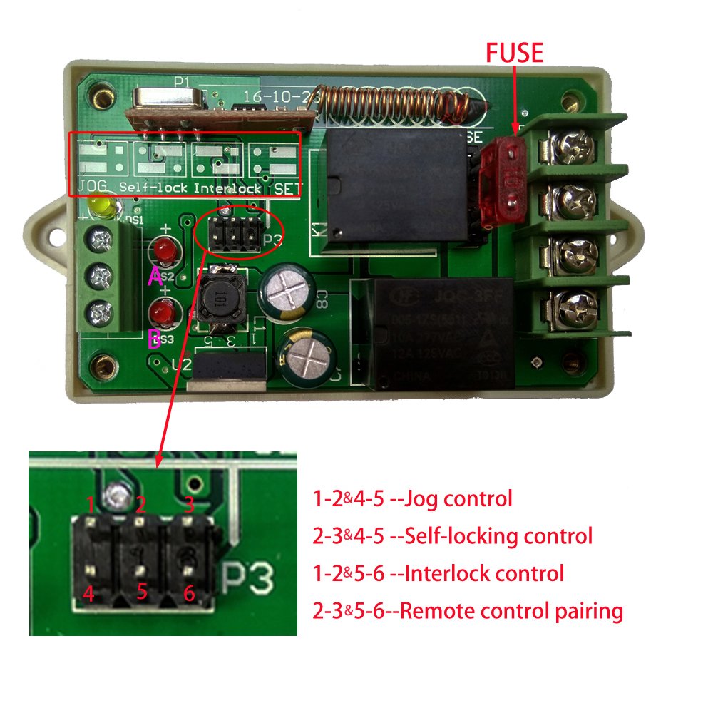 Controllers SZMWKJ Wireless Motor Controller Wireless Remote Positive