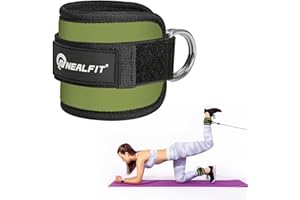 NEALFIT Ankle Strap for Cable Machine, Gym Ankle Cuff for Kickbacks, Leg Extensions, Glute Workouts, Booty Hip Abductors Exercise for Women and Men