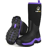 Kalkal Rubber Boots for Women, Insulated Waterproof Womens Hunting Boots, 6mm Neoprene Camo Hunting Boot Tall Rain Boots for Women Mud Working Gardening Farming