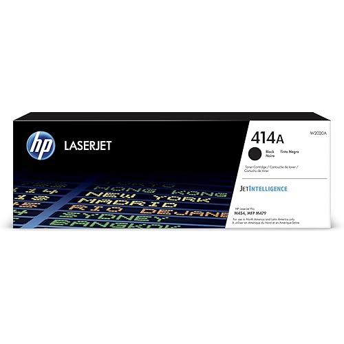 HP 414A | W2020A | Toner Cartridge | Works with HP Color LaserJet Pro M454 series, M479 series | Black