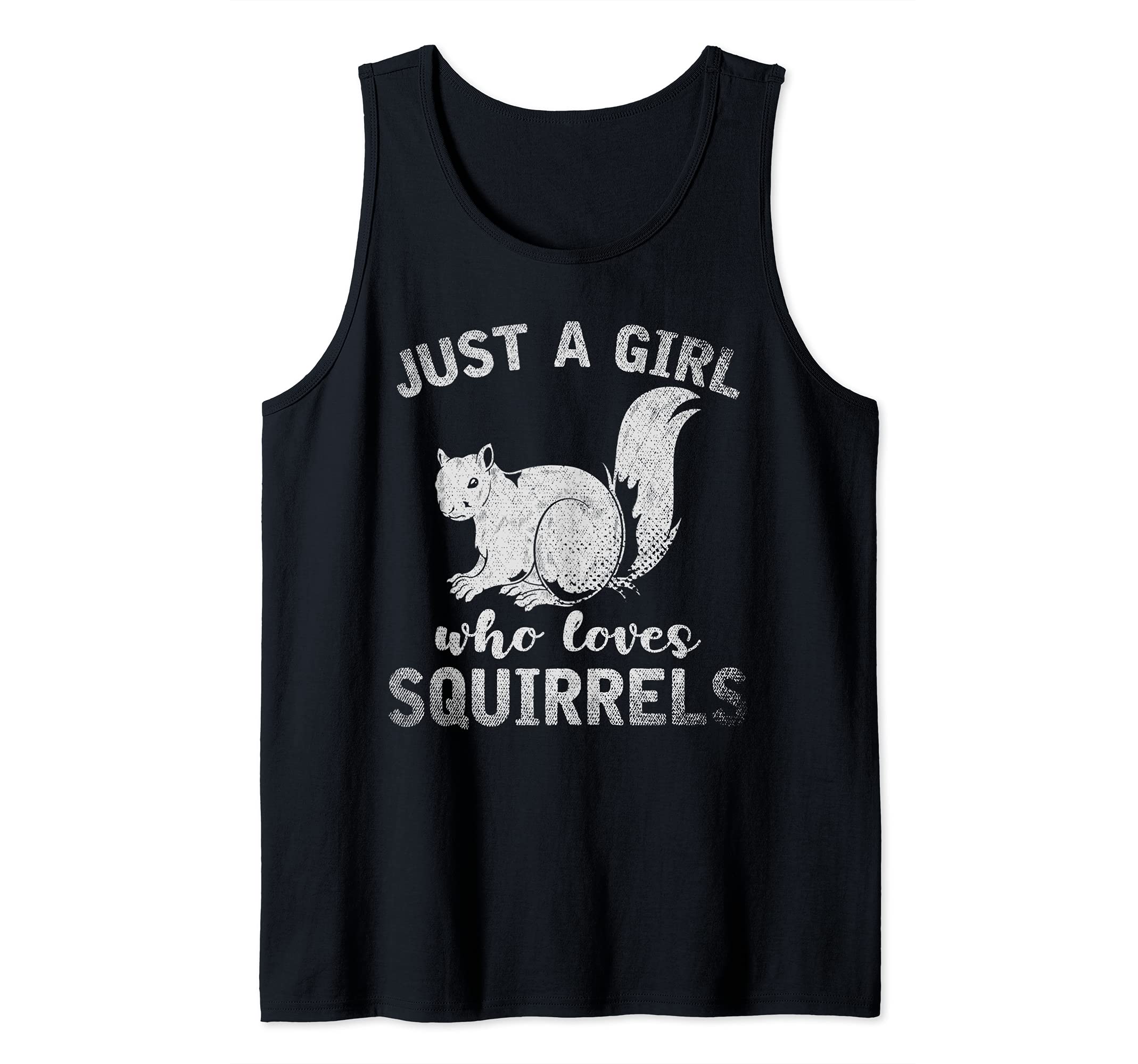 Just A Girl Who Loves Squirrels Forest Animal Women Squirrel Tank Top
