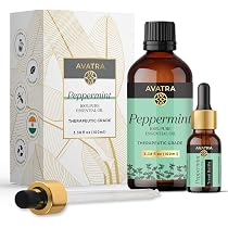 Amazon.com: Avatra Peppermint Essential Oil 100ML (3.38 OZ) with ...