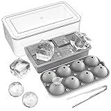 Large Ice Cube Tray for Whiskey: Ice Ball Maker for