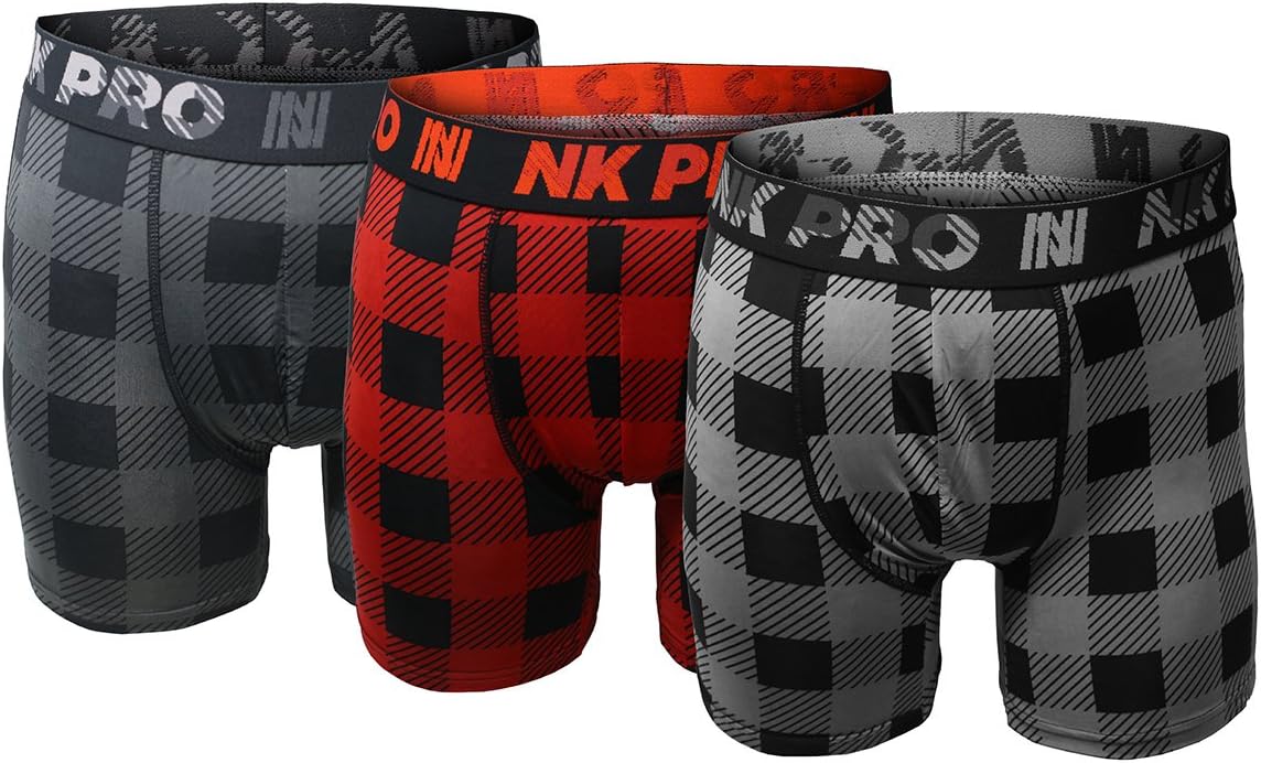 NK Pro Men's Performance Boxer Briefs Sports Underwear