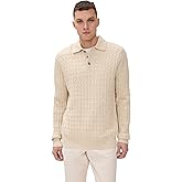 Les Deux Men's Gustav Squared Structure Polo Knit