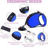 ANCOOLE Retractable Dog Lead 5M 16FT Navy Blue 360° Tangle-Free Anti-Slip view 4