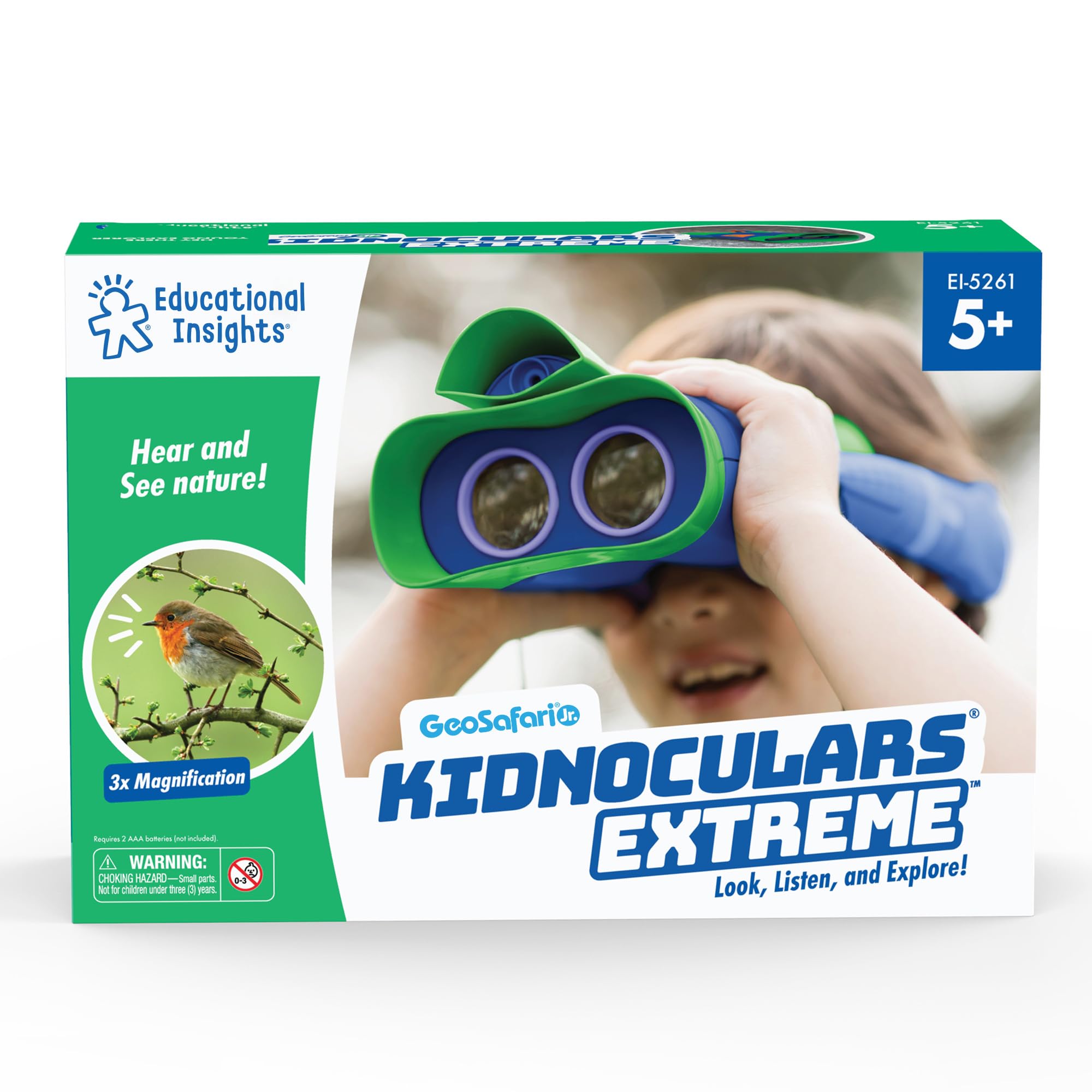 Learning Resources 5261 Kidnoculars Extreme-GeoSafari Jr,Blue