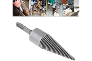 ChgImposs 30MM/1.18Inch Steel Speedy Firewood Drill Bit, Wood Splitter Screw Cone Heavy Duty Splitting Cone Driver Portable W