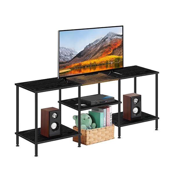 BTY FARMHOUSE TV STAND WITH STORAGE INDUSTRIAL TV...
