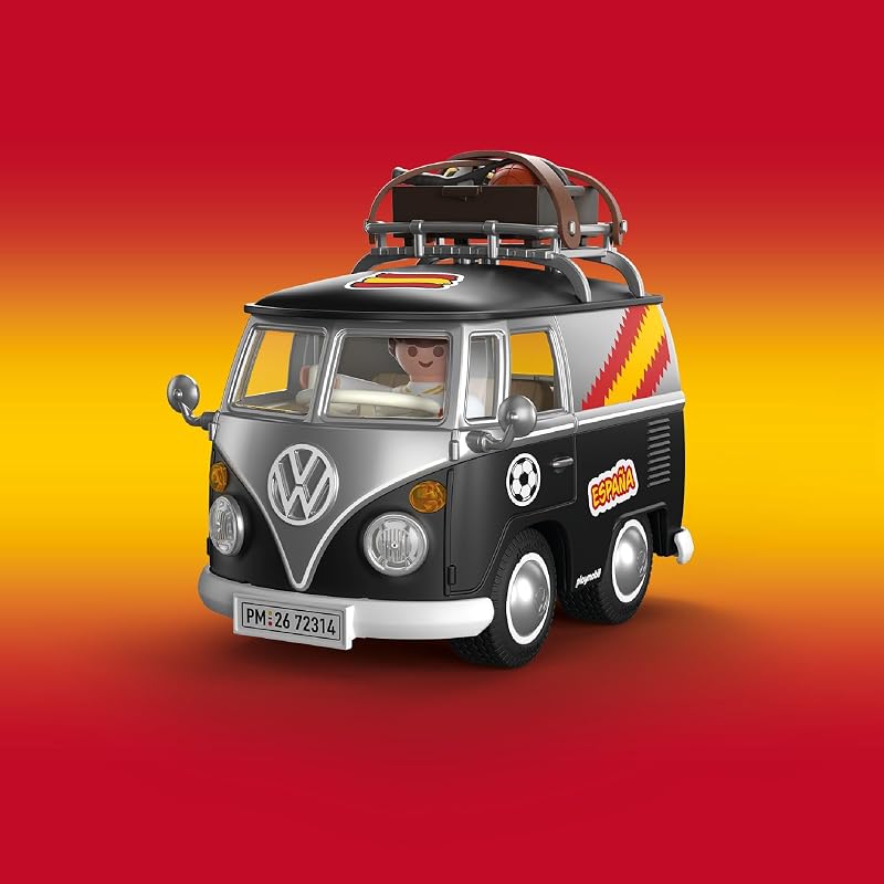 | Volkswagen | Volkswagen T1 Camper ESP Edition | Camper rétro emblématique avec équipement de Sport, Barres de Toit et Feuille d'autocollants | pour Enfants à partir de 4 Ans | 72314