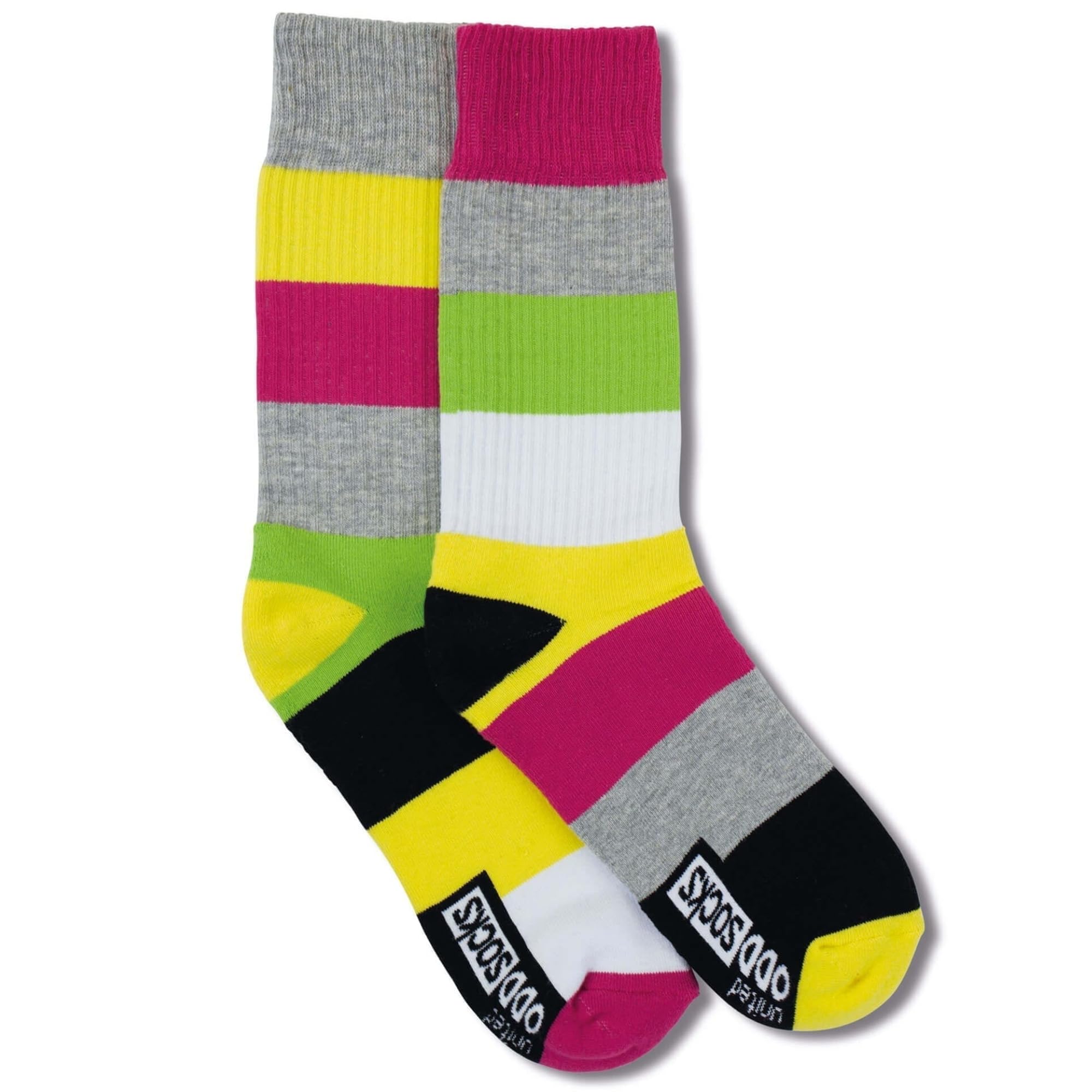 United Oddsocks -Sunny Gyms - Pair of Sports Socks -Men Socks UK 6-11. Oddly different sport socks,gift for men-Multicolour
