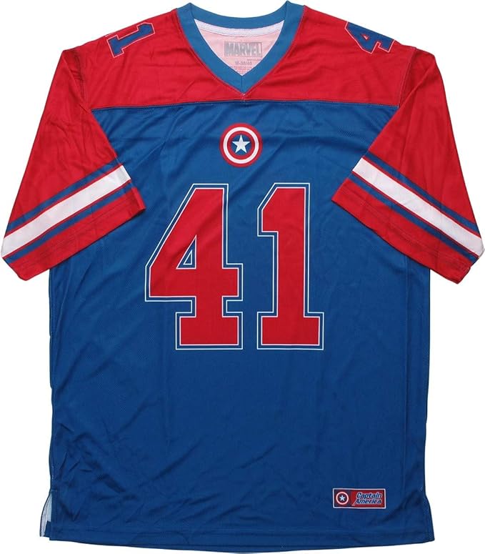 Captain America Football Jersey 41 Clothing