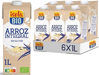 - Bebida Ecológica Vegetal de Arroz Integral - Pack 6 X 1L