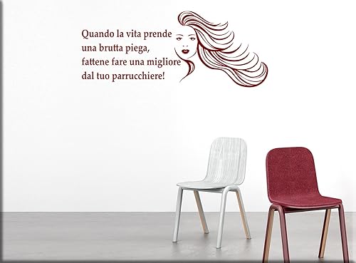 Arredi Murali Adesivi Murali Frase Divertente Parrucchiere Decorazioni Wall Stickers Amazon It Handmade