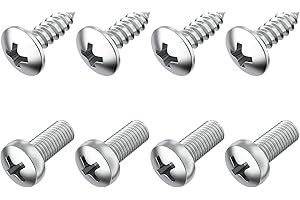 Prime Ave Stainless Steel License Plate Screws Compatible/Replacement for Mazda