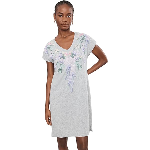 Johnny Was Womens Double V-Neck Tank Dress- Alycia Alycia (Ecru) XS One  Size at Amazon Women's Clothing store