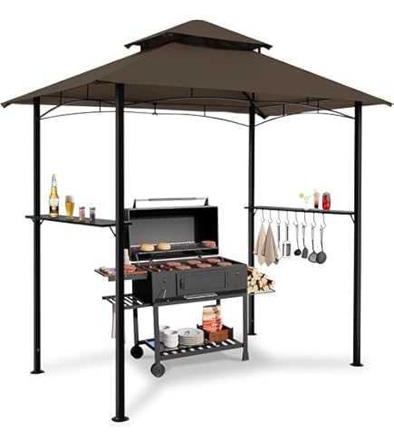 Amazon.com : Raysfung 8'x 5' Grill Gazebo Canopy, Outdoor