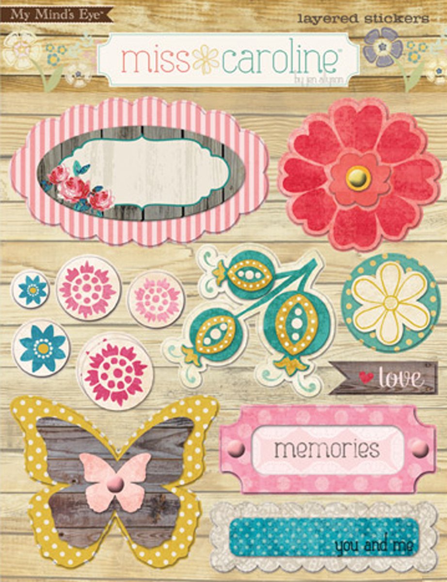 Miss Caroline Princess Layered Stickers,