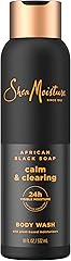SheaMoisture African Black Soap Body Wash Calm and clearing body wash for 24H Visible Moisture for Healthy, Glowing 18 Oz