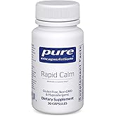 Pure Encapsulations Rapid Calm - Stress & Sleep Support Supplement - Contains Vitamin B6, Zembrin & Suntheanine L-Theanine - Non-GMO, Gluten-Free & Vegan - 30 Capsules