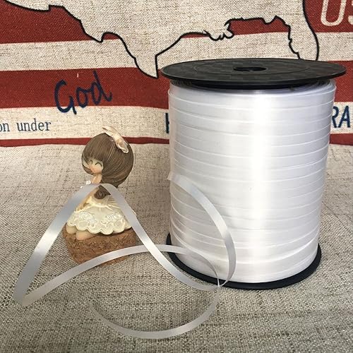 ZOOYOO 500 Yards Balloon String Party Decorative Supplies Balloon Curling Ribbons for Decoration Balloon Accessories,White