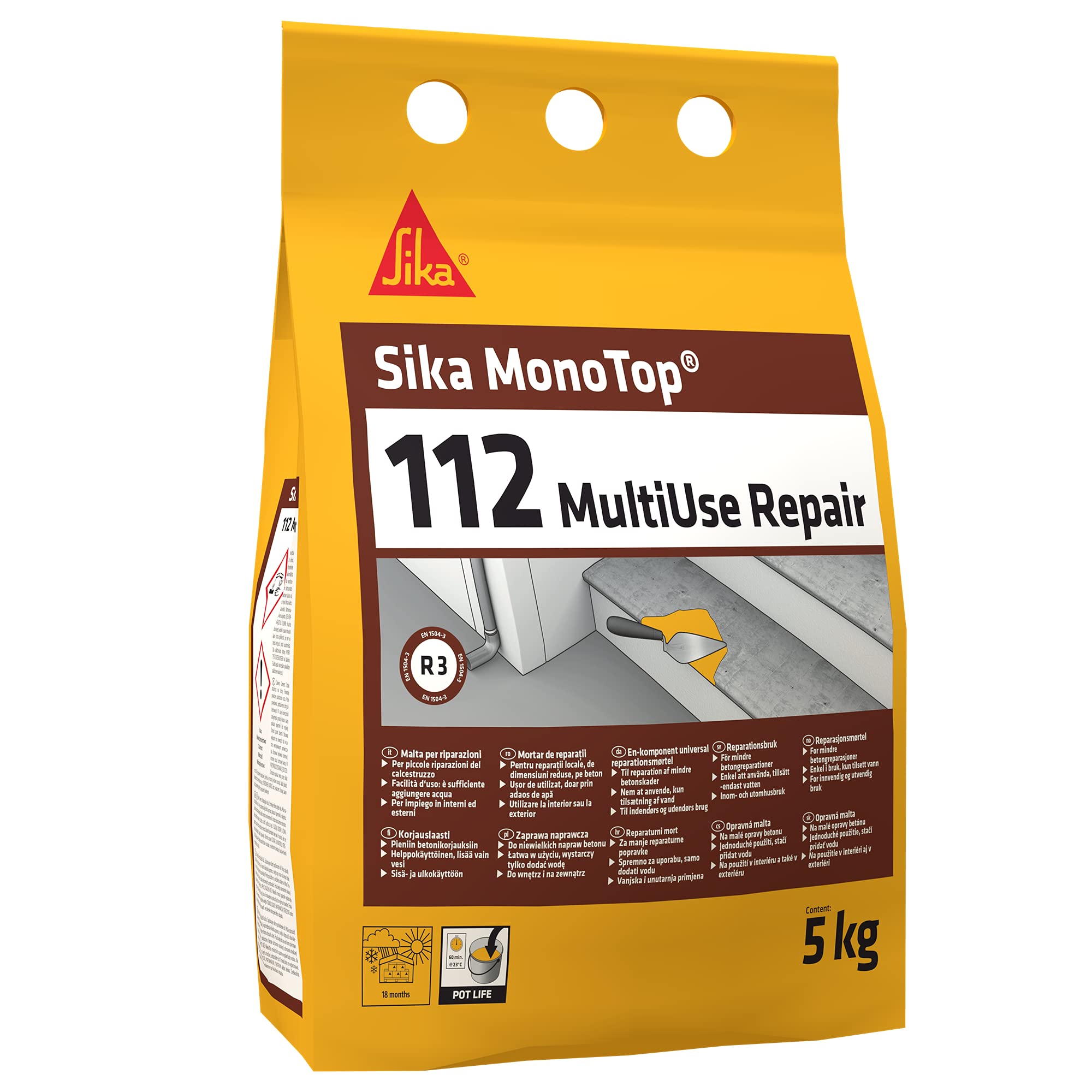 Sika MonoTop-112 Multiuse Repair Mortar 5kg Grey