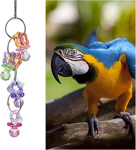 Amazon Co Jp 鳥のおもちゃ オウムチューイングッズアクリルバードエンターテインメントバードケージチューインおもちゃカラフルな鳥のおもちゃ ペット用品 ホーム キッチン