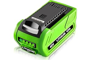 OHYES BAT 6.0Ah 40 Volt Lithium ion Replacement for GreenWorks 40V Battery Compatible with GreenWorks 40 Volt 29472 29252 20202 22262 25312 25322 20642 22272 27062 21242 G-MAX Power Tool (Not for Gen 1)(Black)