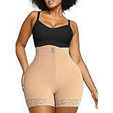 SHAPELLX Butt Lifting Shapewear Tummy Control Shorts For Women Waist Cincher Faja Body Shaper With Hook Zipper Closure