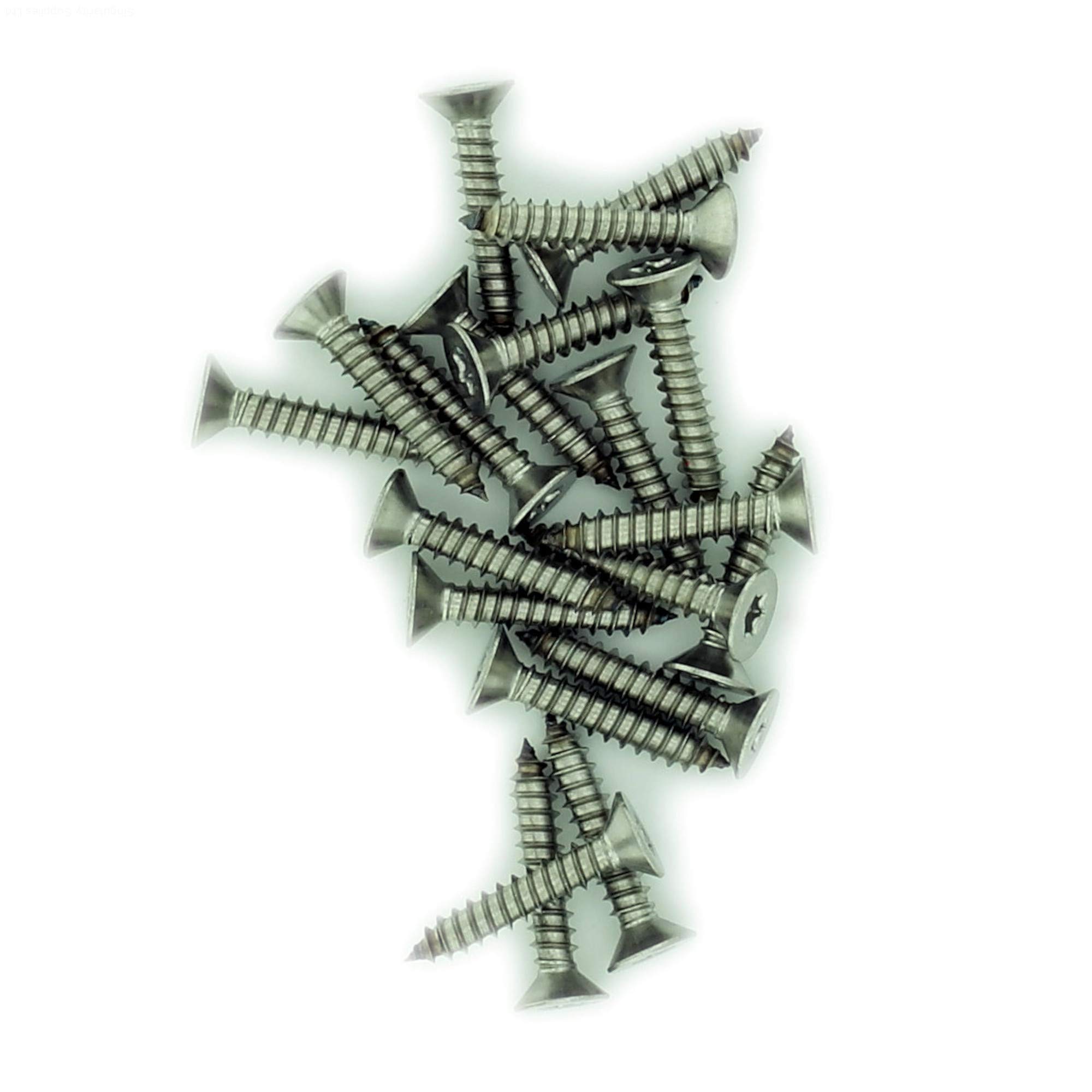 No.8 x 0.5 (4.2mm x 13mm) TX Countersunk Self-Tapping Screw - Stainless Steel (A2) (Pack of 20)