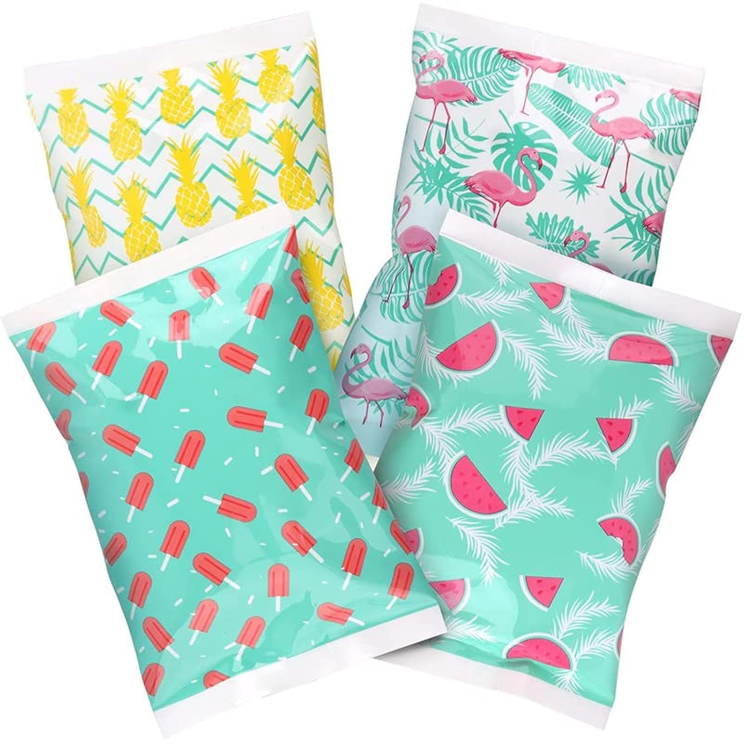 Photo 1 of Thrive Soft Gel Ice Packs for Lunch Boxes - 3 Count, Beach Vacation Prints - Slim & Leakproof Reusable Freezer Packs for Lunch Bags & Coolers
