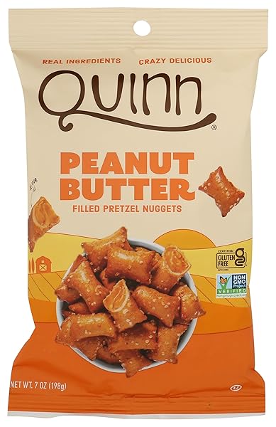 QUINN SNACKS PEANUT BUTTER FILLED PRETZELS, 7 OZ
