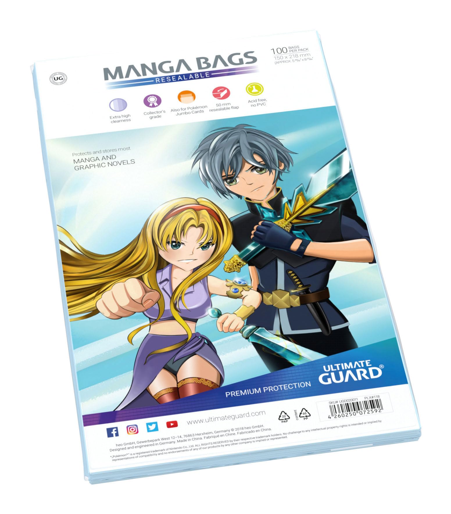 Photo 1 of Ultimate Guard Resealable Manga Bags